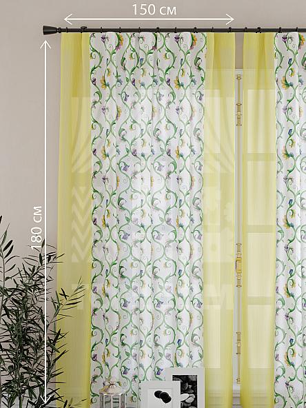 Тюль для кухни Кулидж (жёлтый) - фото 4