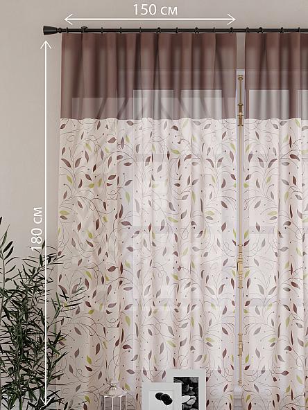 Тюль для кухни Витес (корич.) - фото 4