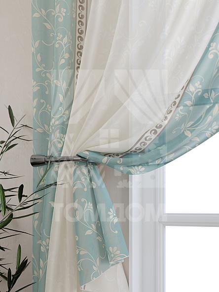 Тюль Фрема (голуб.) - фото 3