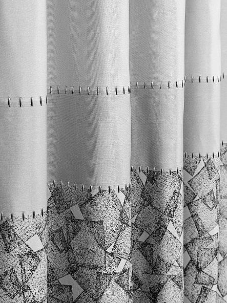 Портьера Муланг (серый) 290см - фото 3