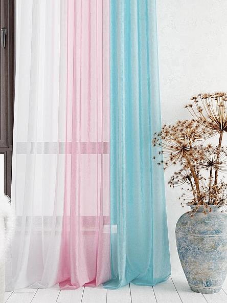 Тюль Милури (розово-голубой) - 250 см - фото 12