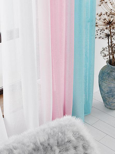 Тюль Милури (розово-голубой) - 250 см - фото 7