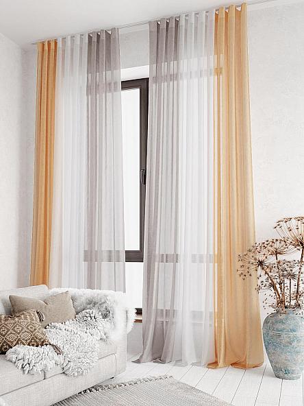 Тюль Милури (серо-золотой) - 260 см - фото 2