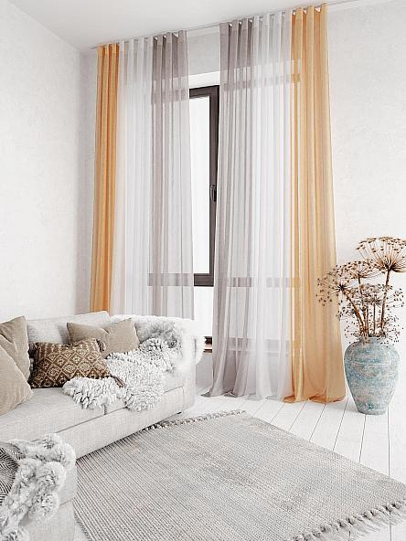 Тюль Милури (серо-золотой) - 260 см - фото 6