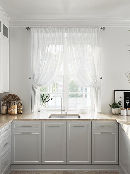 Комплект штор для кухни Фернар (белый) - фото 9