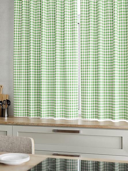Комплект штор для кухни Стазия (зелен.) - фото 4
