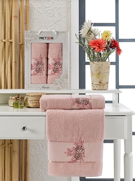 Комплект полотенец Лартенио (розовый)