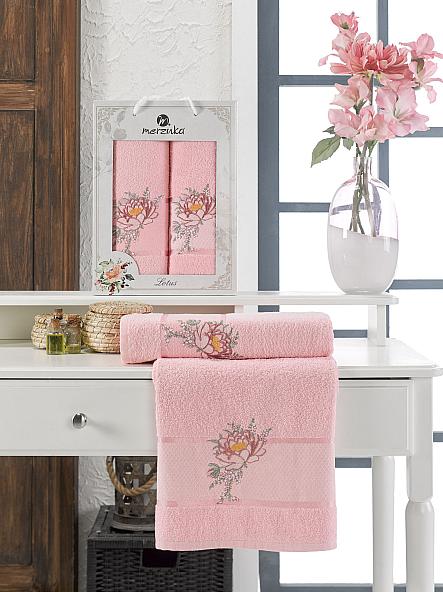 Комплект полотенец Лиршес (розовый)