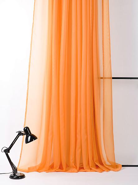 Тюль Вело (оранжевый) - 260 см - фото 2