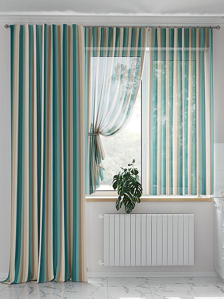 Комплект штор Комиленс (бирюза) - фото 2