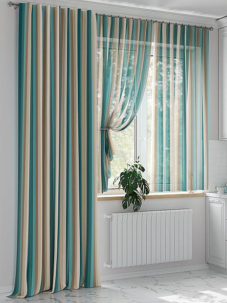 Комплект штор Комиленс (бирюза) - фото 4