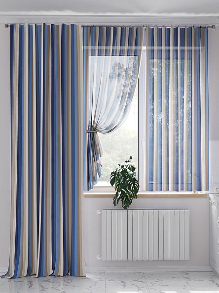 Комплект штор Комиленс (синий) - фото 2