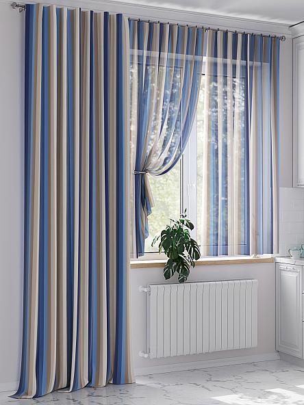 Комплект штор Комиленс (синий) - фото 4