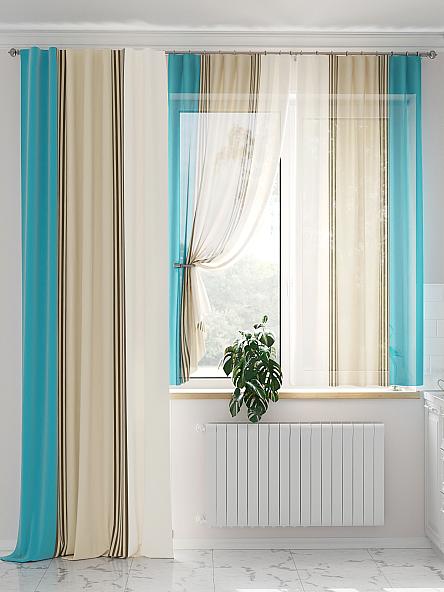 Комплект штор Монглис (бирюзовый) - фото 2