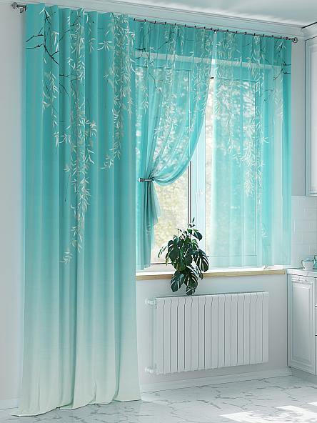 Комплект штор Верлиорс (бирюза) - фото 4