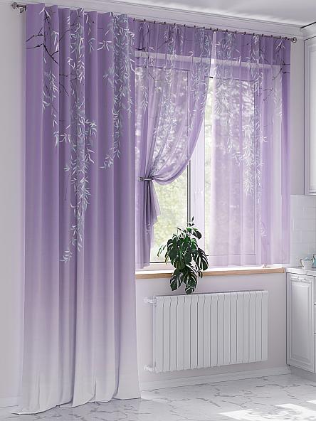 Комплект штор Верлиорс (фиолетовый) - фото 4