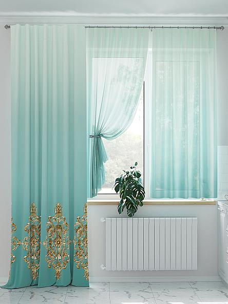 Комплект штор Миреленс (бирюза) - фото 2