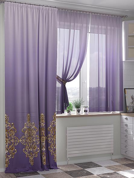 Комплект штор Миреленс (фиолетовый)
