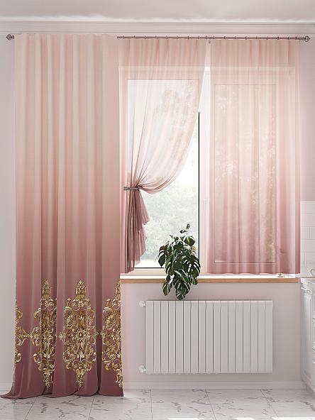 Комплект штор Миреленс (коралл) - фото 2