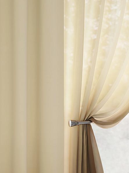 Комплект штор Миреленс (бежево-коричневый) - фото 3