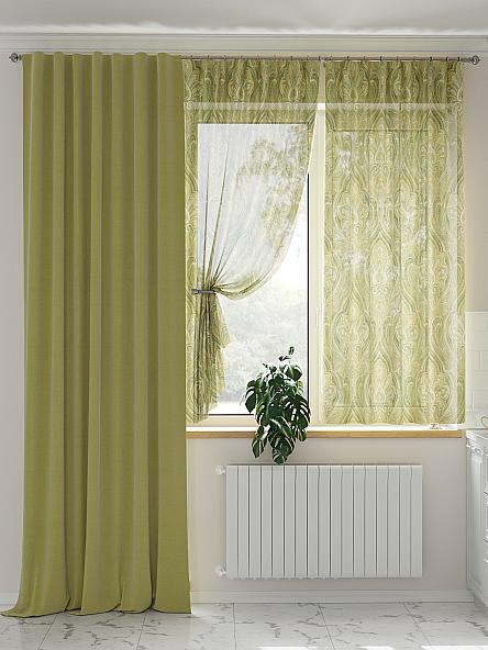 Комплект штор Меневирс (зеленый) - фото 2