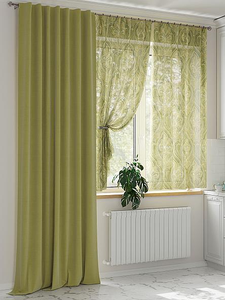 Комплект штор Меневирс (зеленый) - фото 4