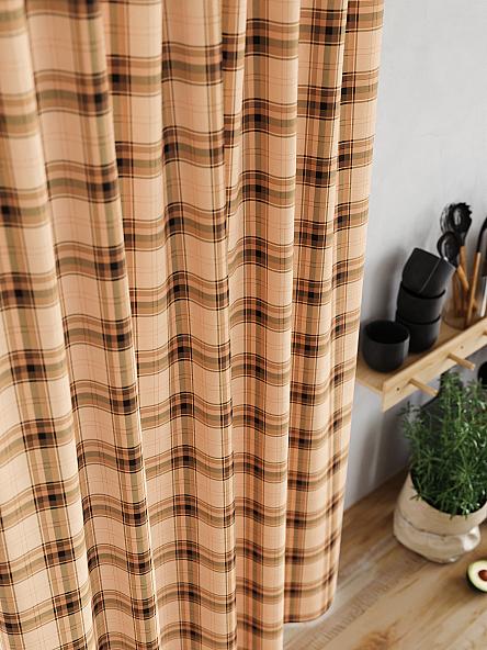 Комплект штор для кухни Пиндаф (бежев.) - фото 3