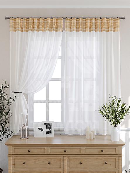 Тюль для кухни Дивье (бежев.)