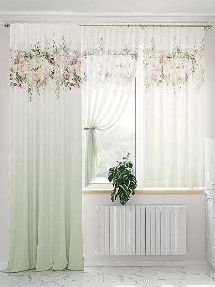 Комплект штор Ренвиас (зеленый) - фото 2
