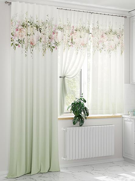 Комплект штор Ренвиас (зеленый) - фото 4