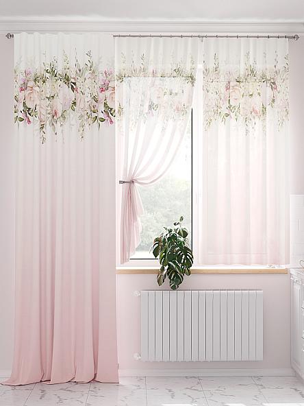 Комплект штор Ренвиас (розовый) - фото 2