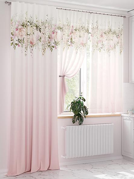 Комплект штор Ренвиас (розовый) - фото 4