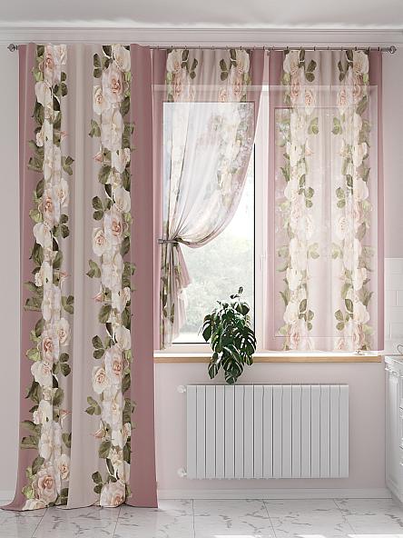 Комплект штор Рикионс (ягодный) - фото 2