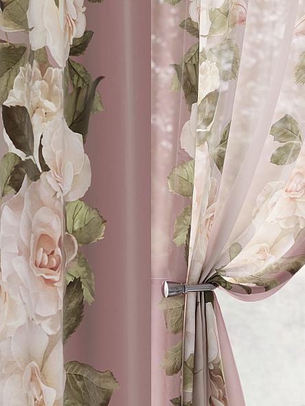 Комплект штор Рикионс (ягодный) - фото 3