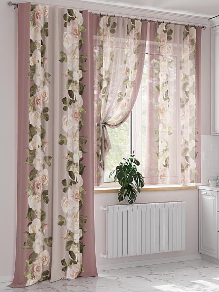 Комплект штор Рикионс (ягодный) - фото 4