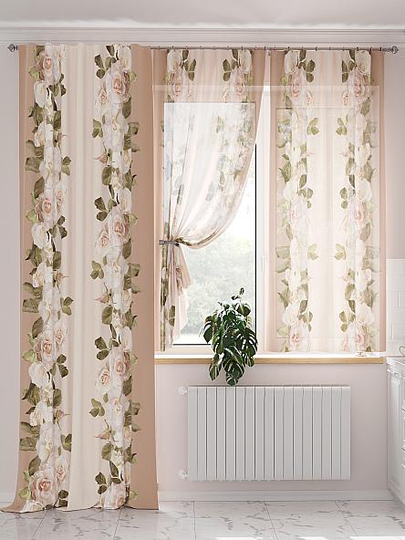 Комплект штор Рикионс (коричневый) - фото 2