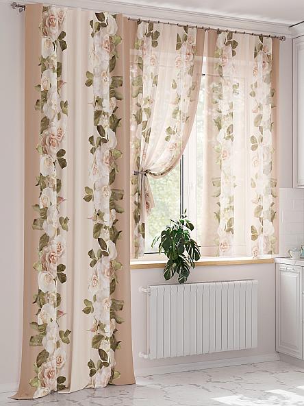 Комплект штор Рикионс (коричневый) - фото 4