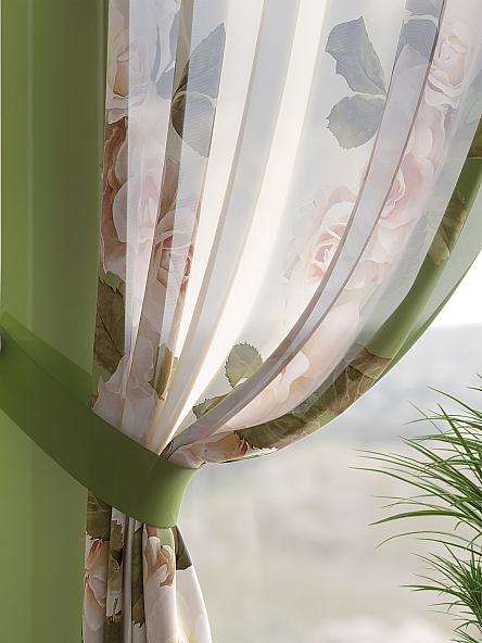 Комплект штор Рикионс (зеленый) - фото 2