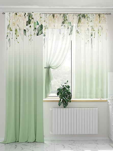 Комплект штор Милгронс (зеленый) - фото 2