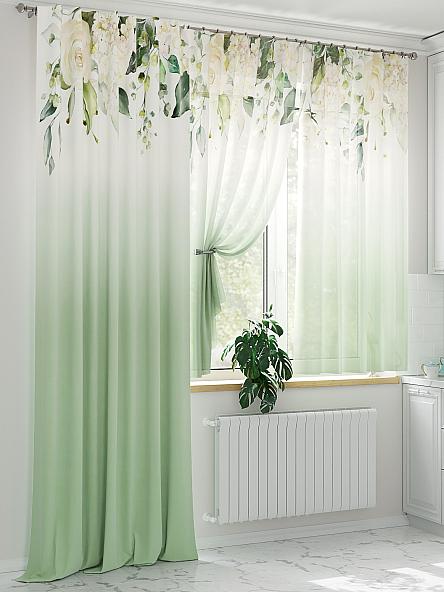 Комплект штор Милгронс (зеленый) - фото 4
