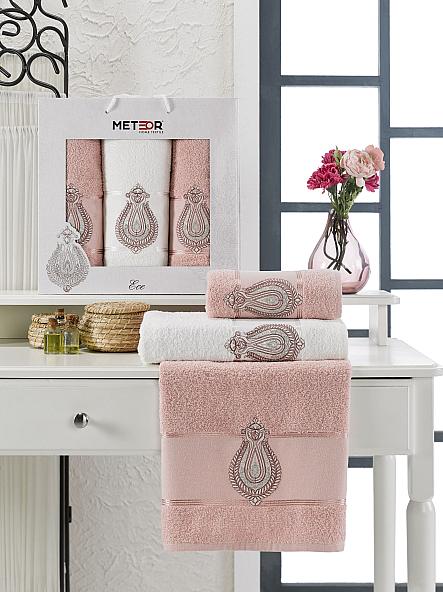 Комплект полотенец Эсей (розовый)