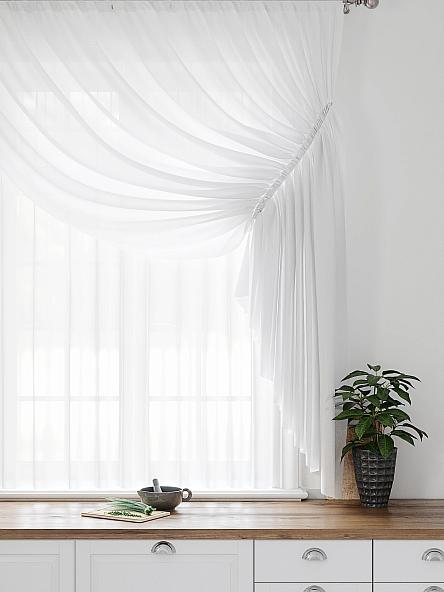 Комплект штор для кухни Фуртадо (белый) 180 см - фото 3