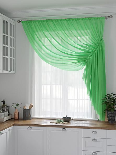 Комплект штор для кухни Фуртадо (зеленый) - фото 2