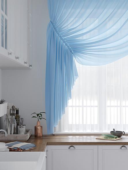 Комплект штор для кухни Лолиф (голубой) 180 см - фото 3