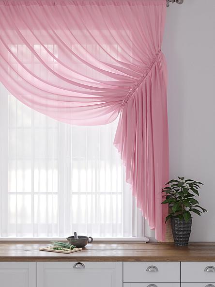 Комплект штор для кухни Фуртадо (розовый) - фото 3