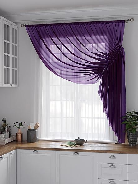 Комплект штор для кухни Фуртадо (фиолетовый) - фото 2