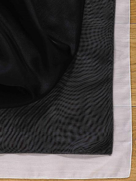 Комплект штор для кухни Лолиф (черный) 180 см - фото 6