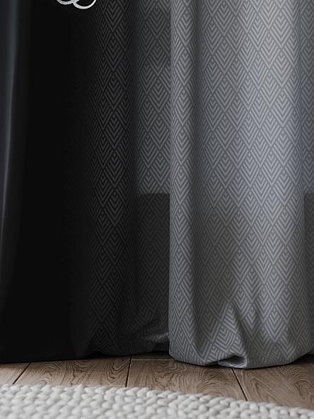 Комплект штор Монглес (черный) - 250 см - фото 4