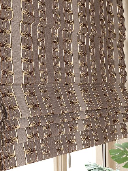 Римская штора Кронвилс (коричневый) - ширина 120 см - фото 3