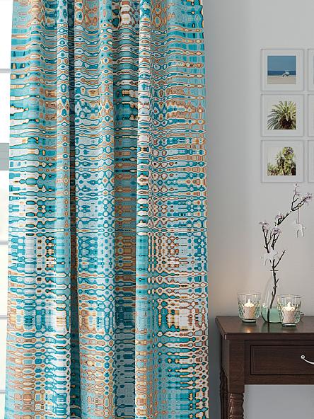 Комплект штор Рокнес (бирюза) - фото 2